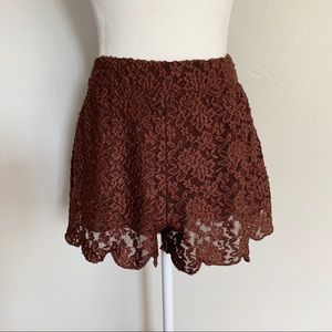 Free People Lace Shorts